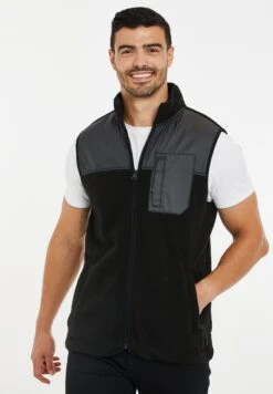 Threadbare Bodywarmer - Black Borg