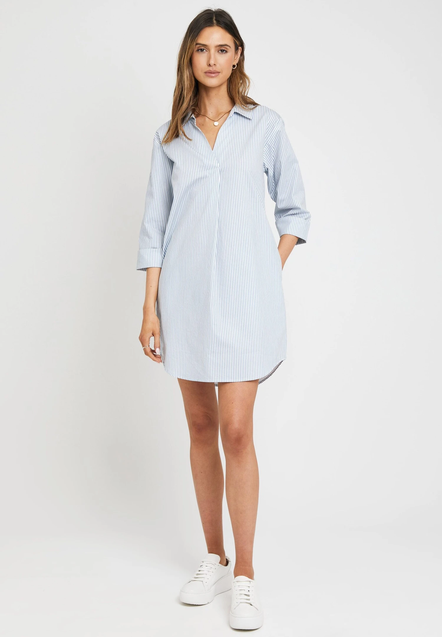 Threadbare ThbPoplin - Jurk - Stripe 3 Threadbare ThbPoplin - Jurk - Stripe