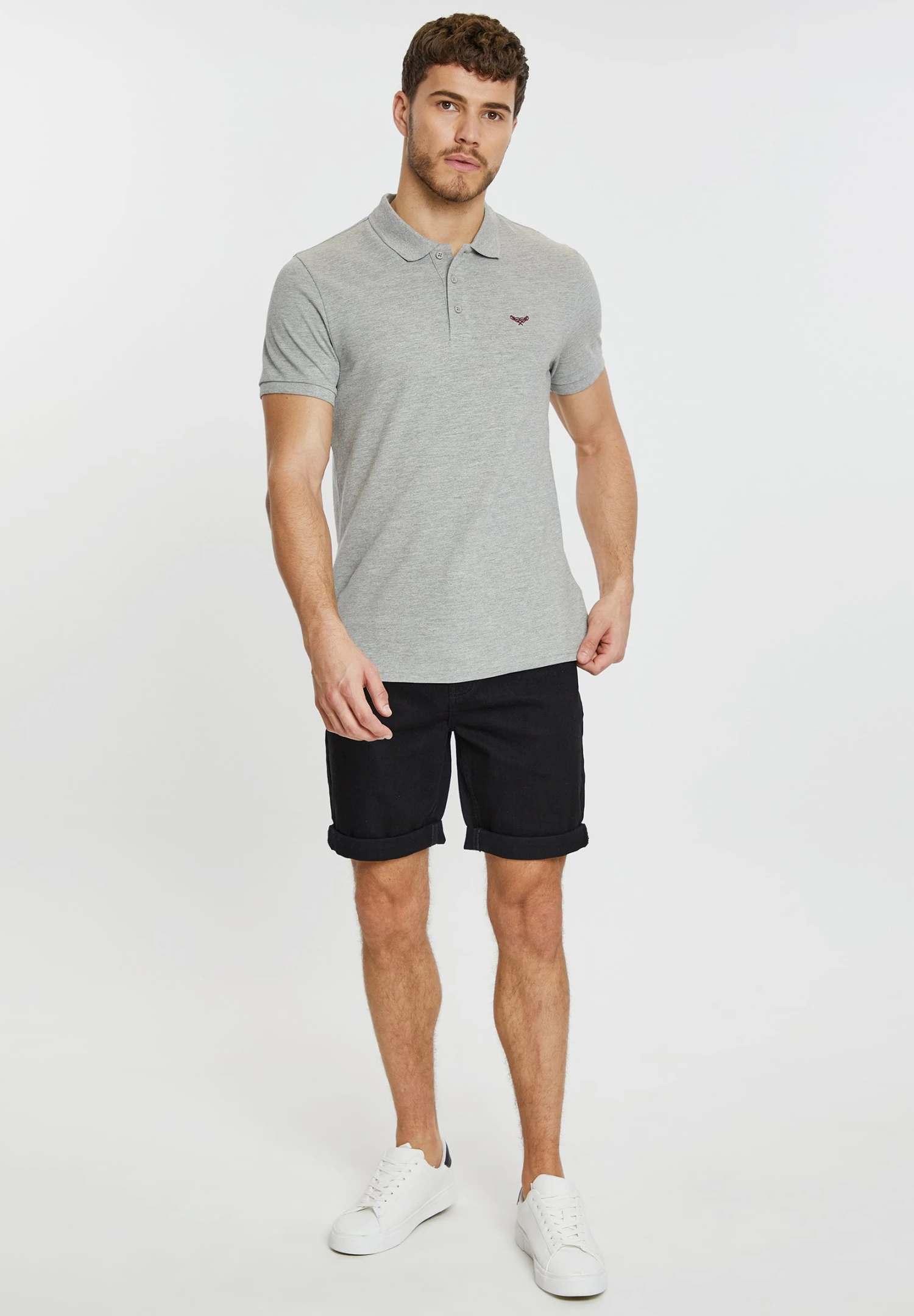 Threadbare Regna - Poloshirt - Grey Marl 4 Threadbare Regna - Poloshirt - Grey Marl - Afbeelding 2