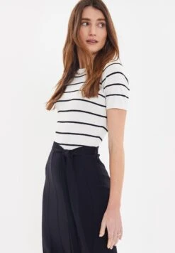 Threadbare Thb Sydney 2 - Gebreide Jurk - Black/White -eleanor & daniel 4e15c6f6d66649a1972a7d8b9c41588d