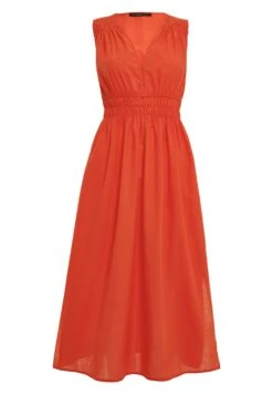 Threadbare Thb Peppercorn Waisted Midi - Jurk - Orange -eleanor & daniel 4e24e4f92353471fbce0933c74258cd7