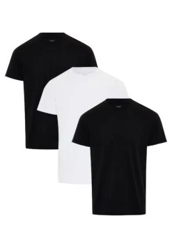 Threadbare Thb Tee Litchfield Pk A 3Pack - T-Shirt Basic - Black/White -eleanor & daniel 4e2a56279f814d7284964ea6f22e1981