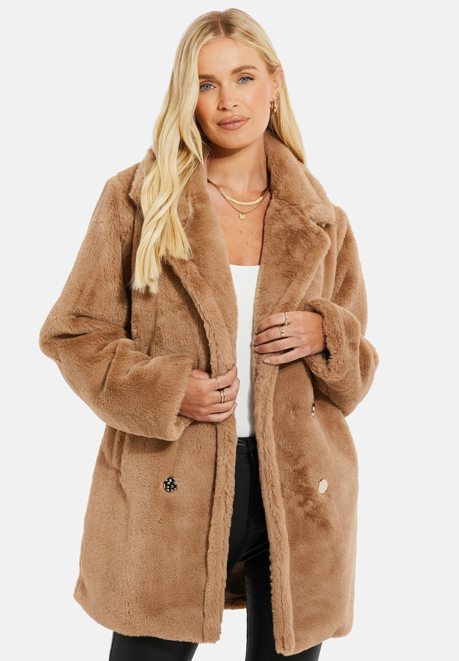 Threadbare Winterjas - Tan 3 Threadbare Winterjas - Tan