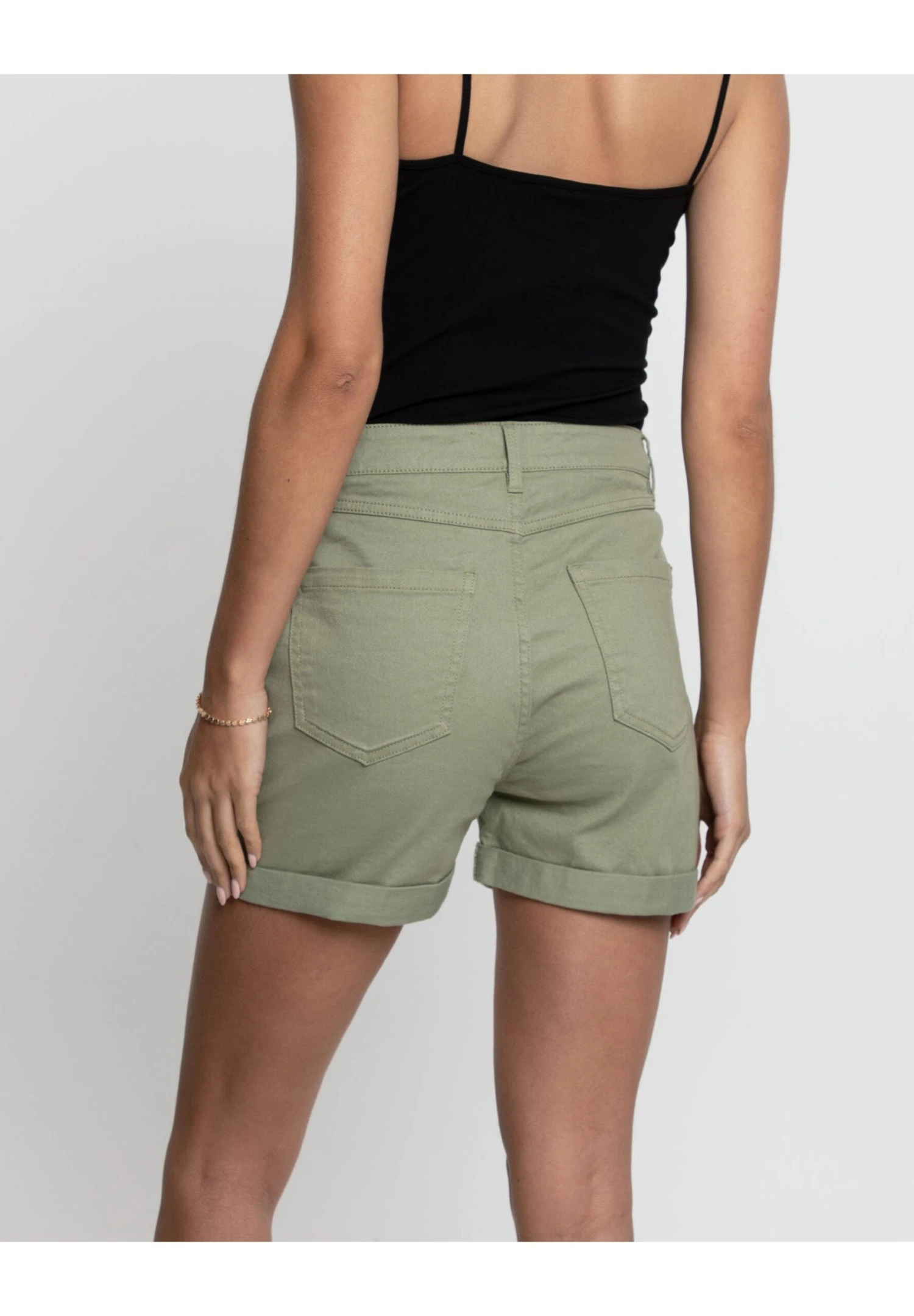 Threadbare Calais Classic - Jeansshort - Olive 5 Threadbare Calais Classic - Jeansshort - Olive - Afbeelding 3