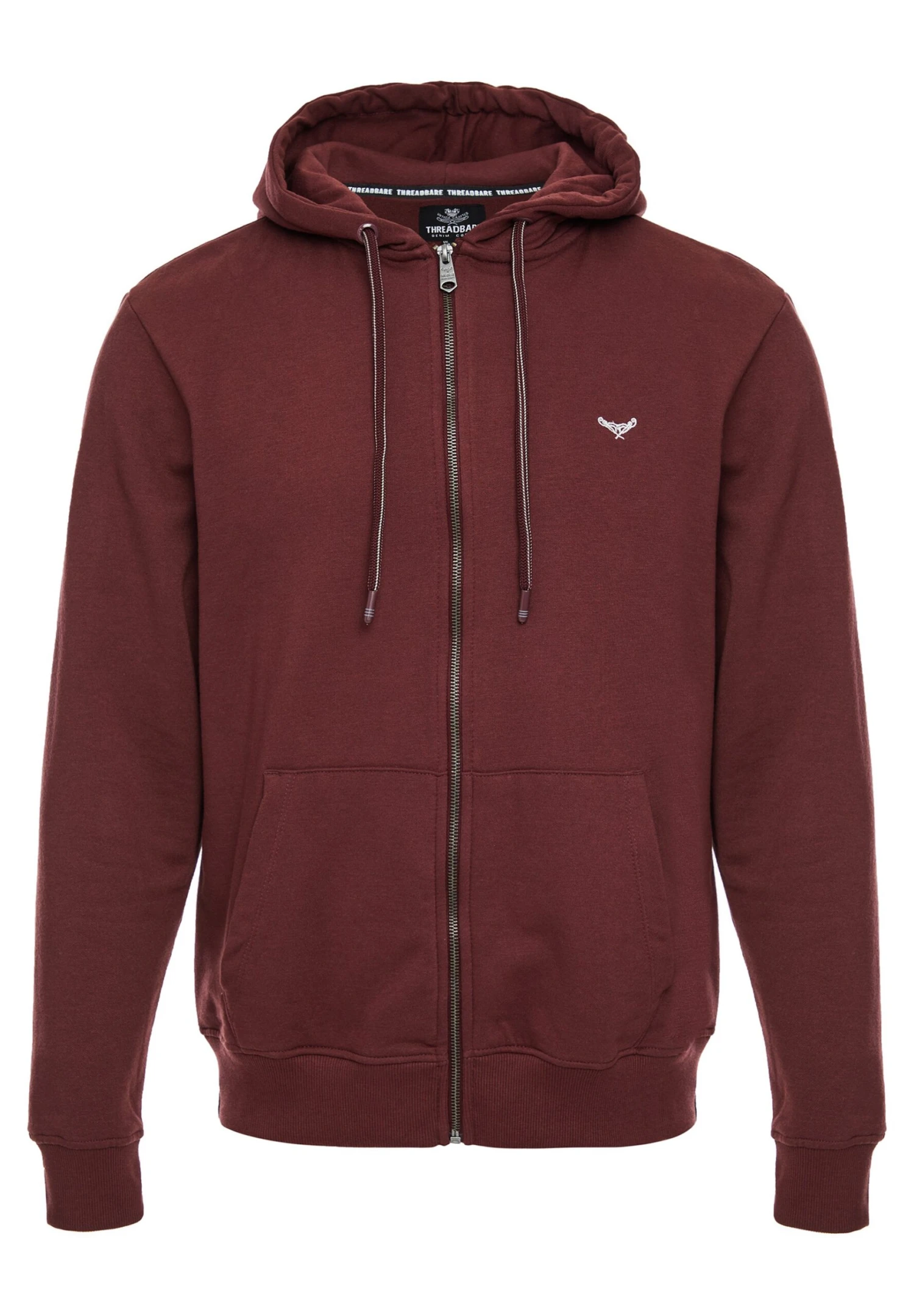 Threadbare Tangerine - Sweater Met Rits - Burgundy 7 Threadbare Tangerine - Sweater Met Rits - Burgundy - Afbeelding 5