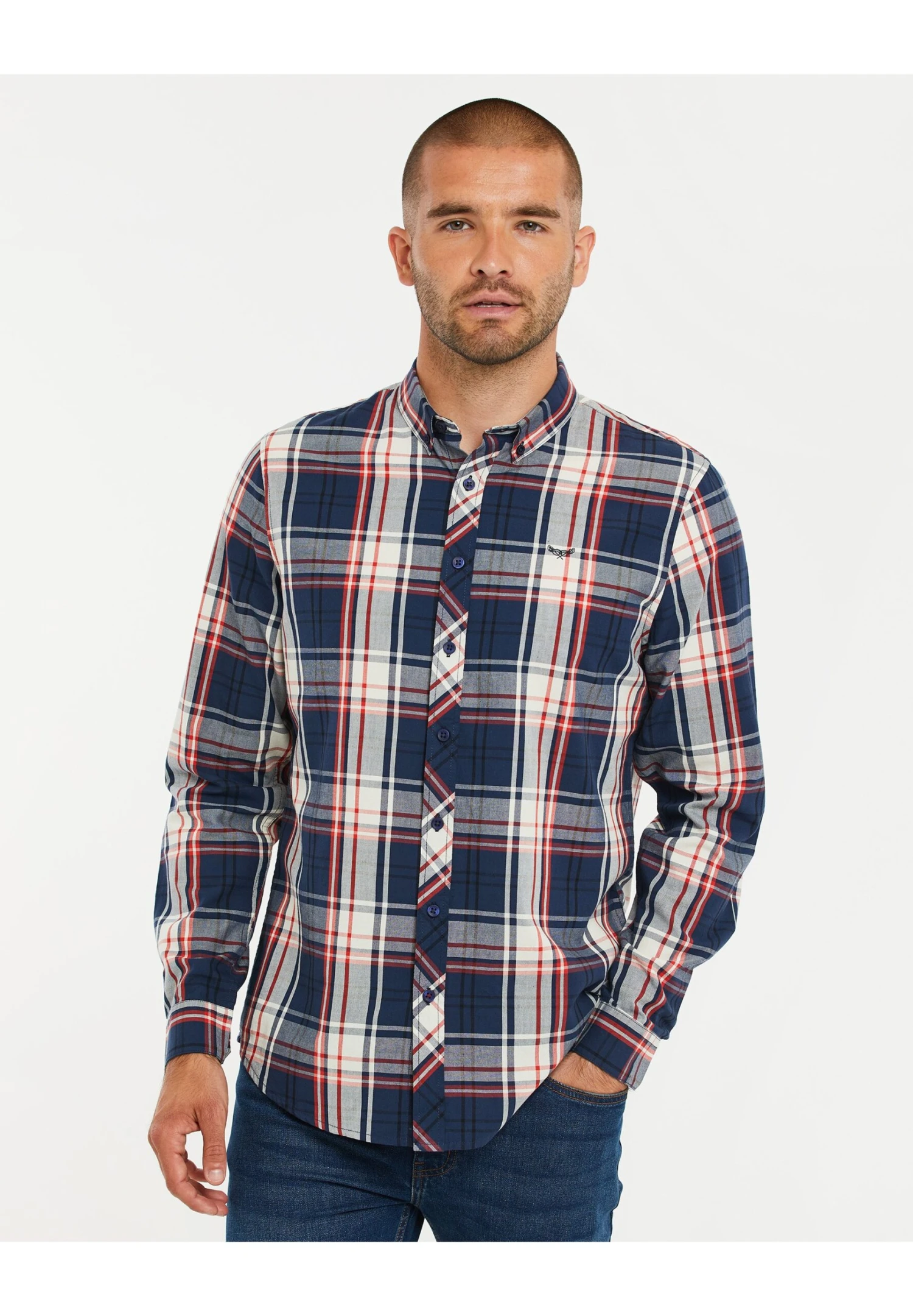 Threadbare Luca - Overhemd - Calvin Check 3 Threadbare Luca - Overhemd - Calvin Check