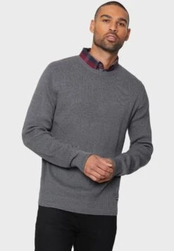 Threadbare Alexander - Trui - Charcoal Marl