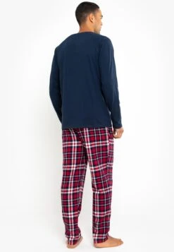 Threadbare Flint Set - Pyjamashirt - Navy & Red Check -eleanor & daniel 57e814460b834b469efde0b6255f46e8