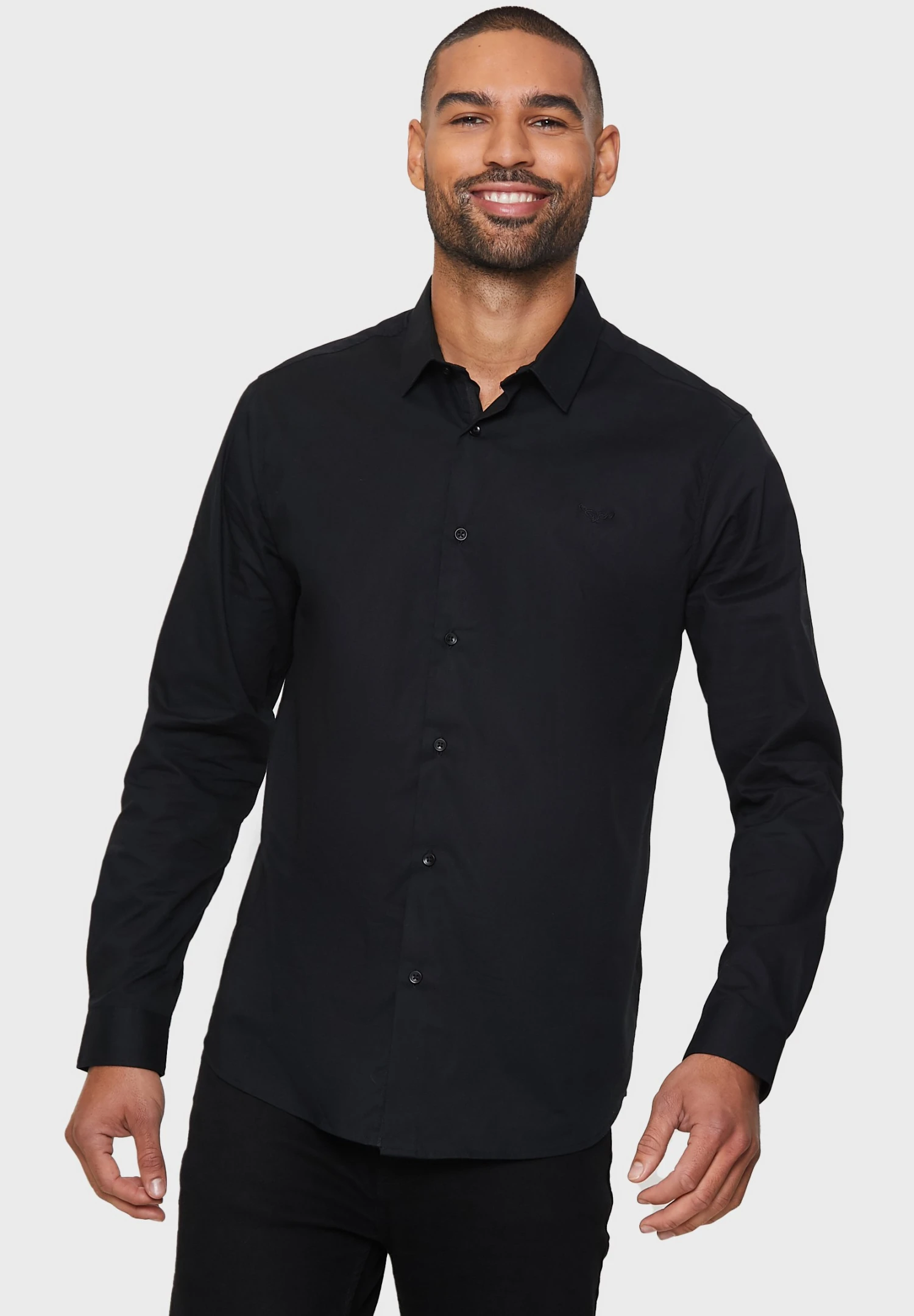 Threadbare Olly Luxe - Zakelijk Overhemd - Schwarz 3 Threadbare Olly Luxe - Zakelijk Overhemd - Schwarz