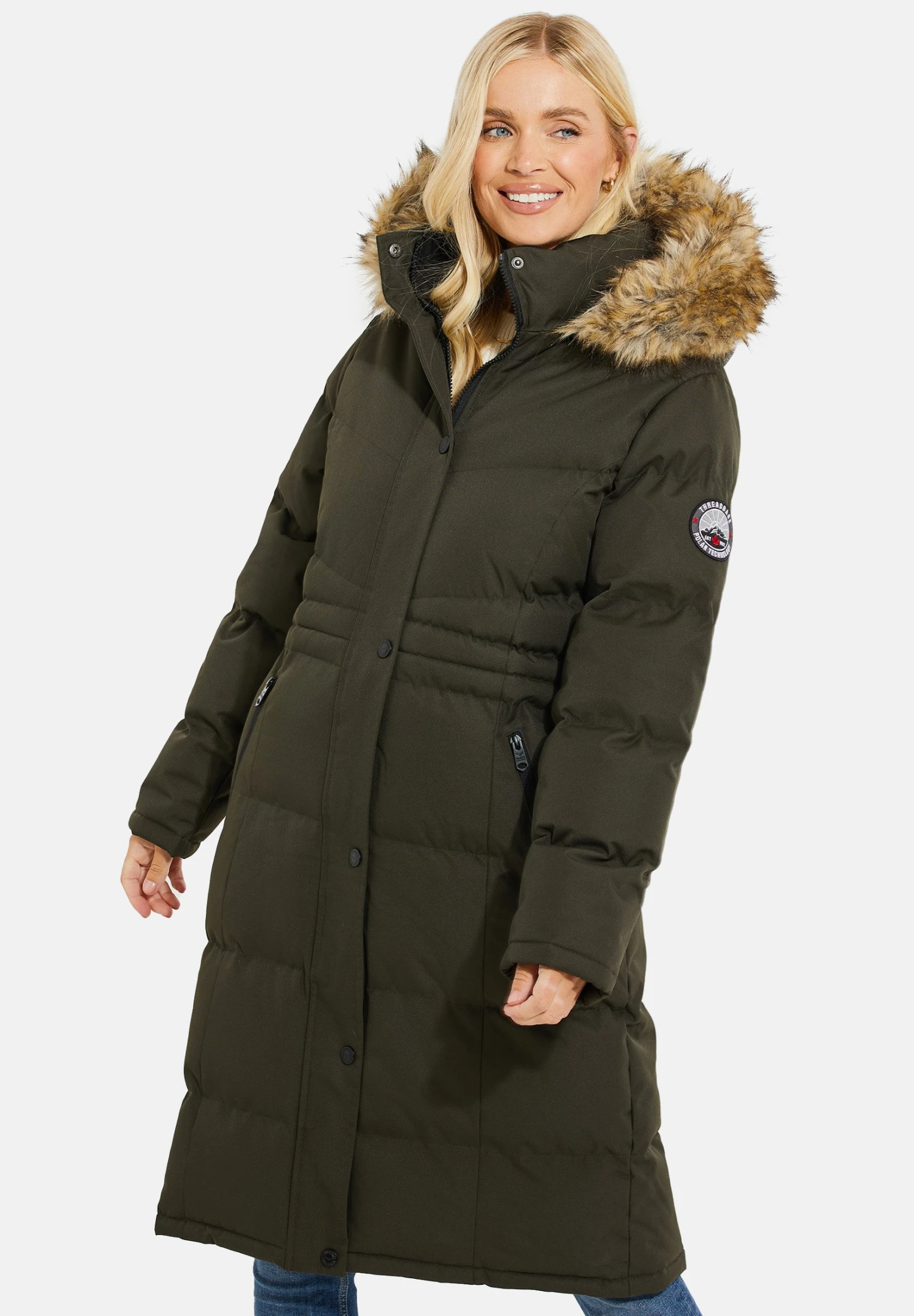 Threadbare Arnie- Winterjas - Khaki 3 Threadbare Arnie- Winterjas - Khaki