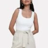 Threadbare Thb Laurence Tie Waist - Shorts - Stone