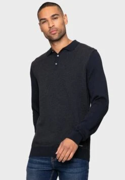 Threadbare Poloshirt - Navycharcoal Marl