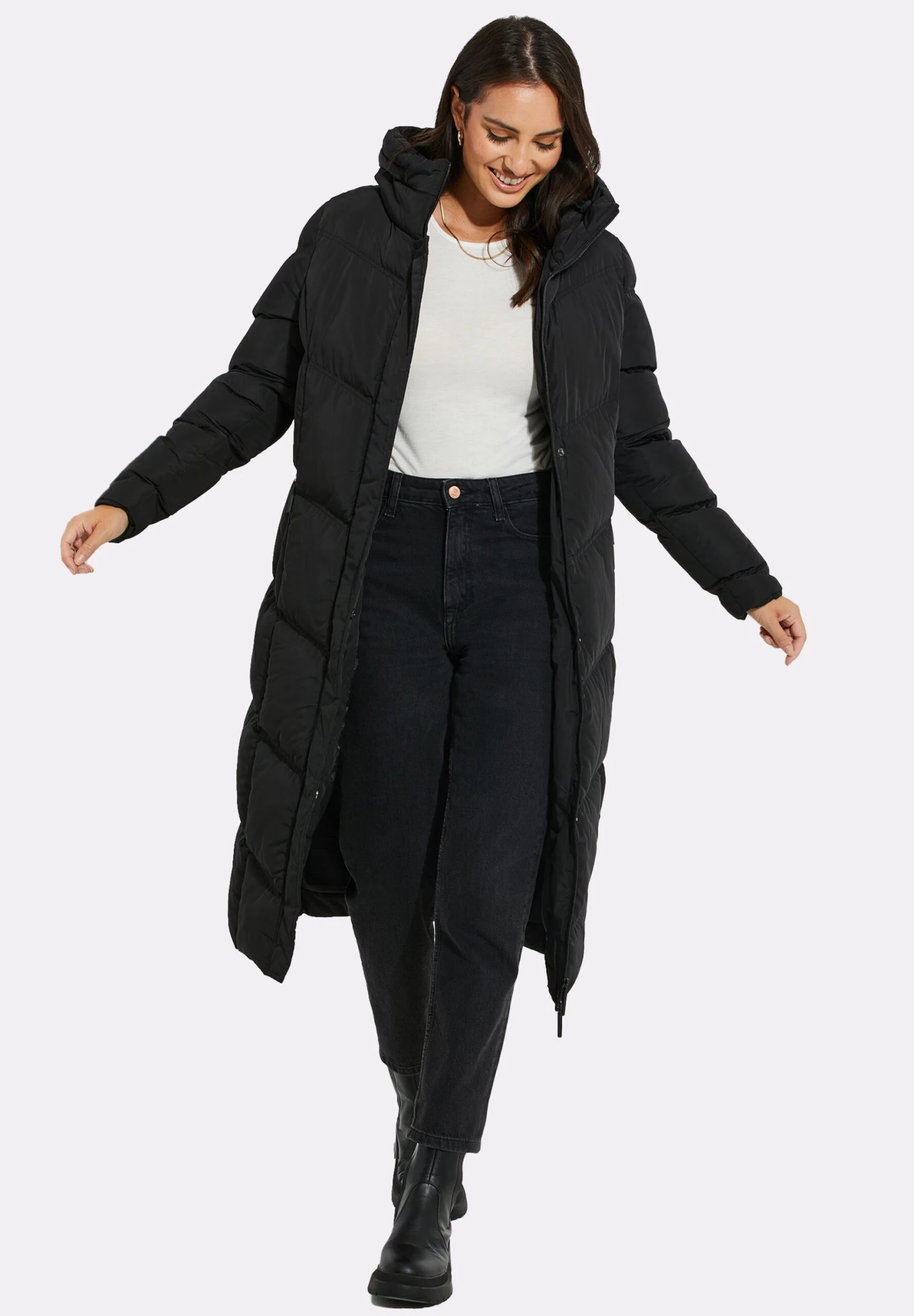 Threadbare Jotta- Winterjas - Black 4 Threadbare Jotta- Winterjas - Black - Afbeelding 2