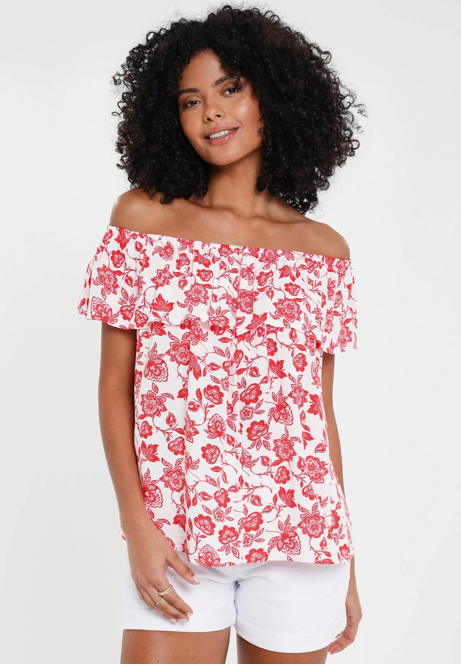 Threadbare Coronation Bardot- Blouse - White 3 Threadbare Coronation Bardot- Blouse - White