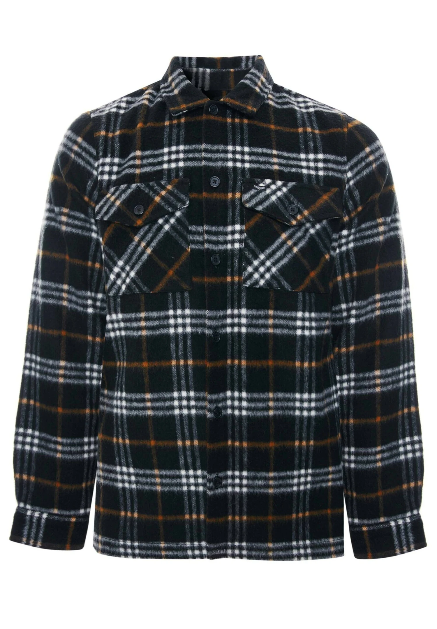 Threadbare Christopher Luxe - Overhemd - Black Check 7 Threadbare Christopher Luxe - Overhemd - Black Check - Afbeelding 5