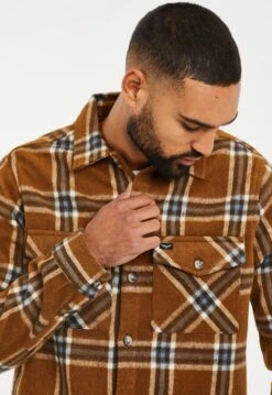 Threadbare Christopher Luxe - Overhemd - Camel Check -eleanor & daniel 60ee365c208e4edb9edaef15cf9b1337