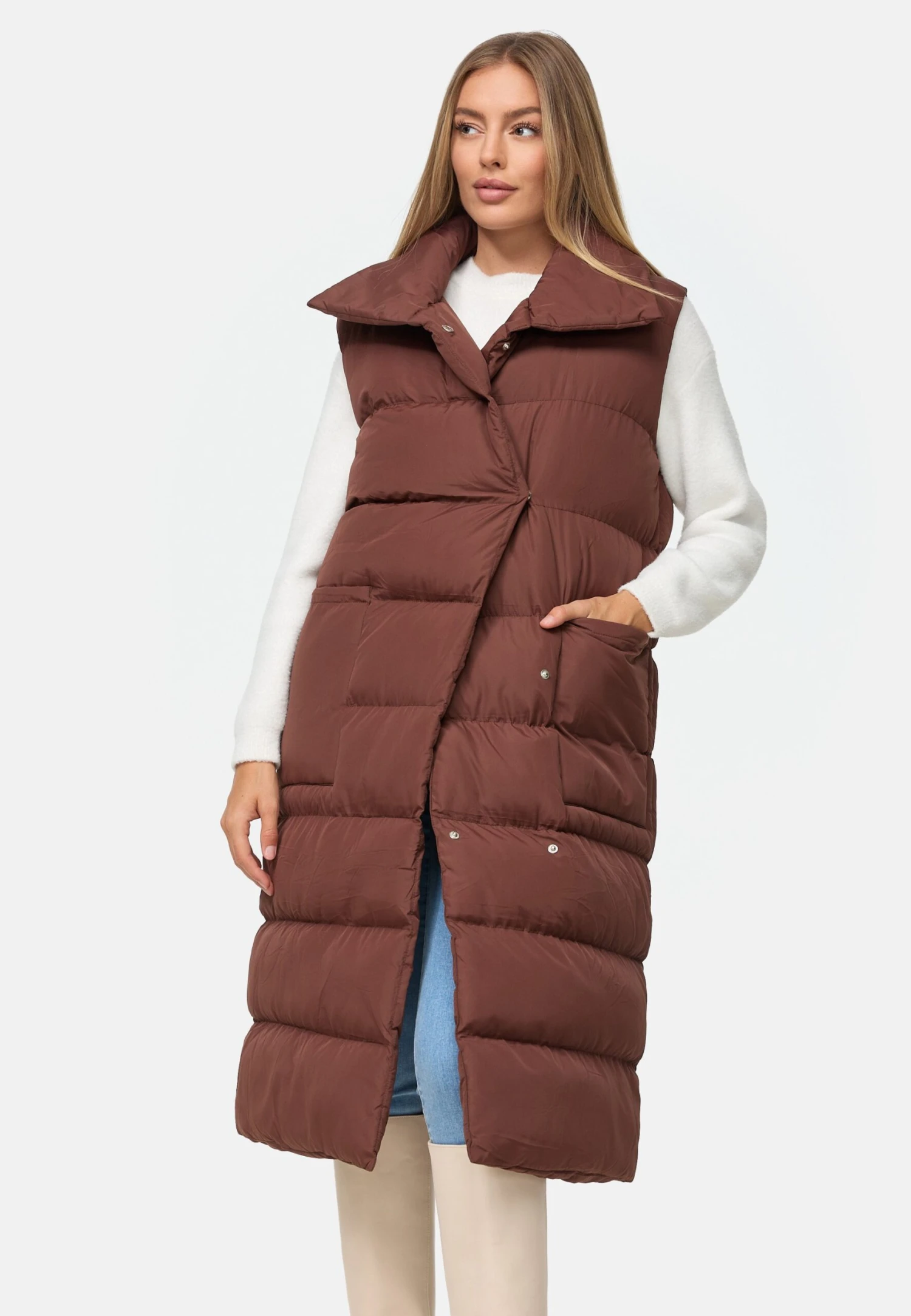 Threadbare Reflex- Bodywarmer - Bitter/Choc 3 Threadbare Reflex- Bodywarmer - Bitter/Choc
