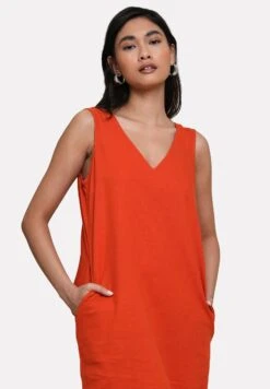 Threadbare Thb Peggy V - Jurk - Orange 9 Threadbare Thb Peggy V - Jurk - Orange -eleanor & daniel 61bedb81c3d54f0e86b4d57443d82626