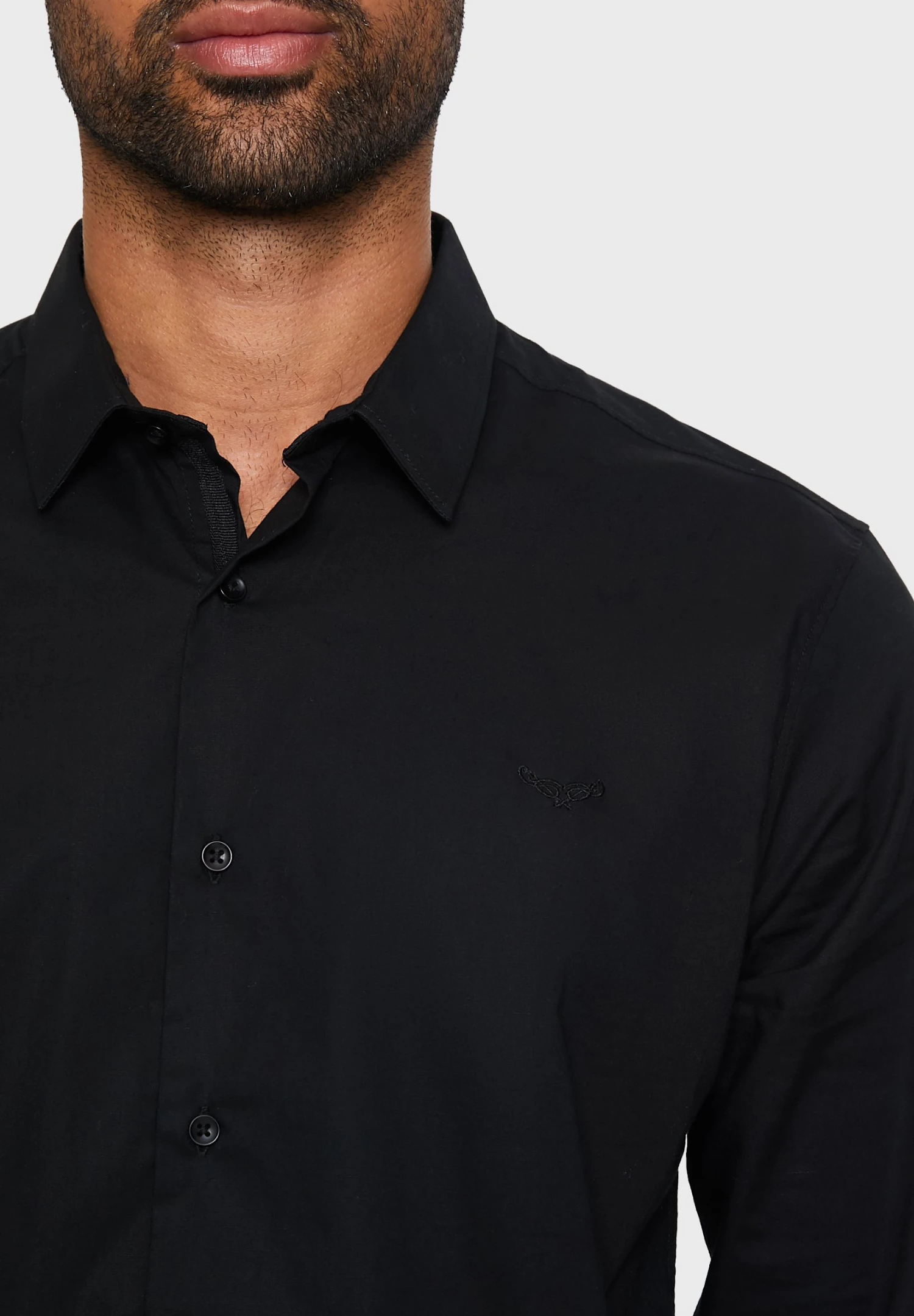 Threadbare Olly Luxe - Zakelijk Overhemd - Schwarz 6 Threadbare Olly Luxe - Zakelijk Overhemd - Schwarz - Afbeelding 4