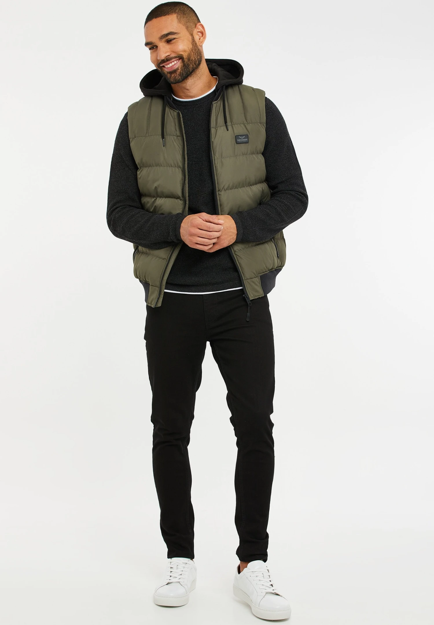 Threadbare Thb Busby - Bodywarmer - Khaki 4 Threadbare Thb Busby - Bodywarmer - Khaki - Afbeelding 2