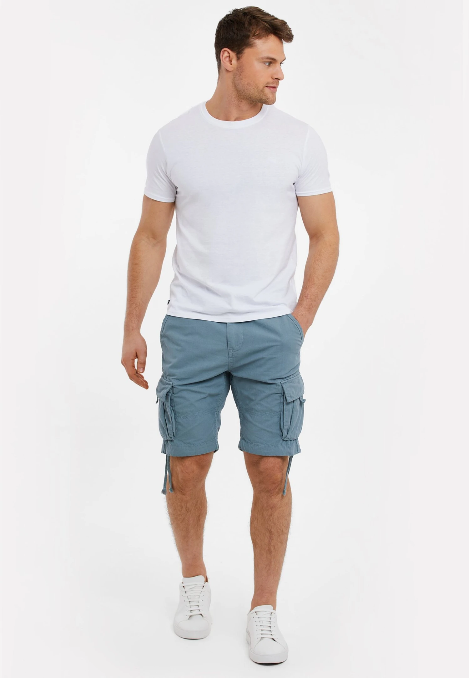 Threadbare Manchester - Shorts - Duck Egg Blue 4 Threadbare Manchester - Shorts - Duck Egg Blue - Afbeelding 2