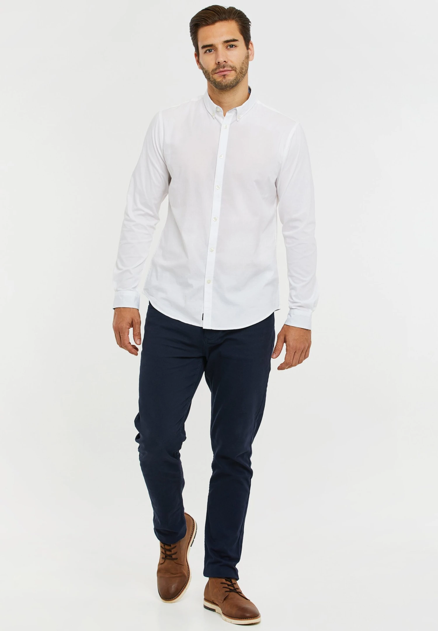 Threadbare Dapper - Overhemd - White 4 Threadbare Dapper - Overhemd - White - Afbeelding 2