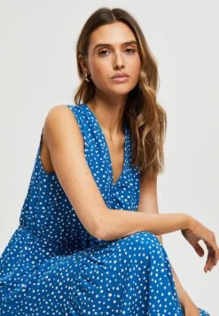 Threadbare Thb Midi Thunder - Jurk - Blue -eleanor & daniel 692fef6fa59d430ab24ff3ab271dca23