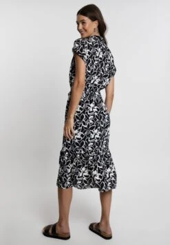 Threadbare Midi Sunshine - Blousejurk - Black White -eleanor & daniel 6943be601dfc4b819400cee13482ed05