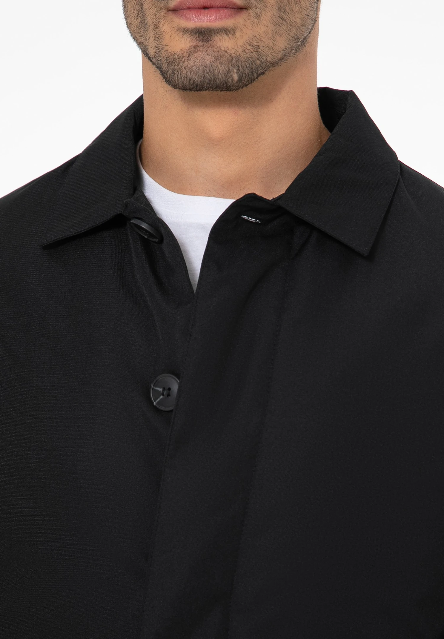 Threadbare Halflange Jas - Schwarz 6 Threadbare Halflange Jas - Schwarz - Afbeelding 4