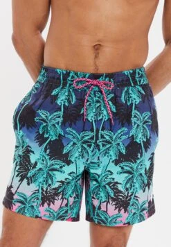 Threadbare ThbFern - Zwemshorts - Black Mix