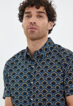 Threadbare Birchfield - Overhemd - Navy -eleanor & daniel 6b3b77494fe644d9acc6c93a4152ba5b