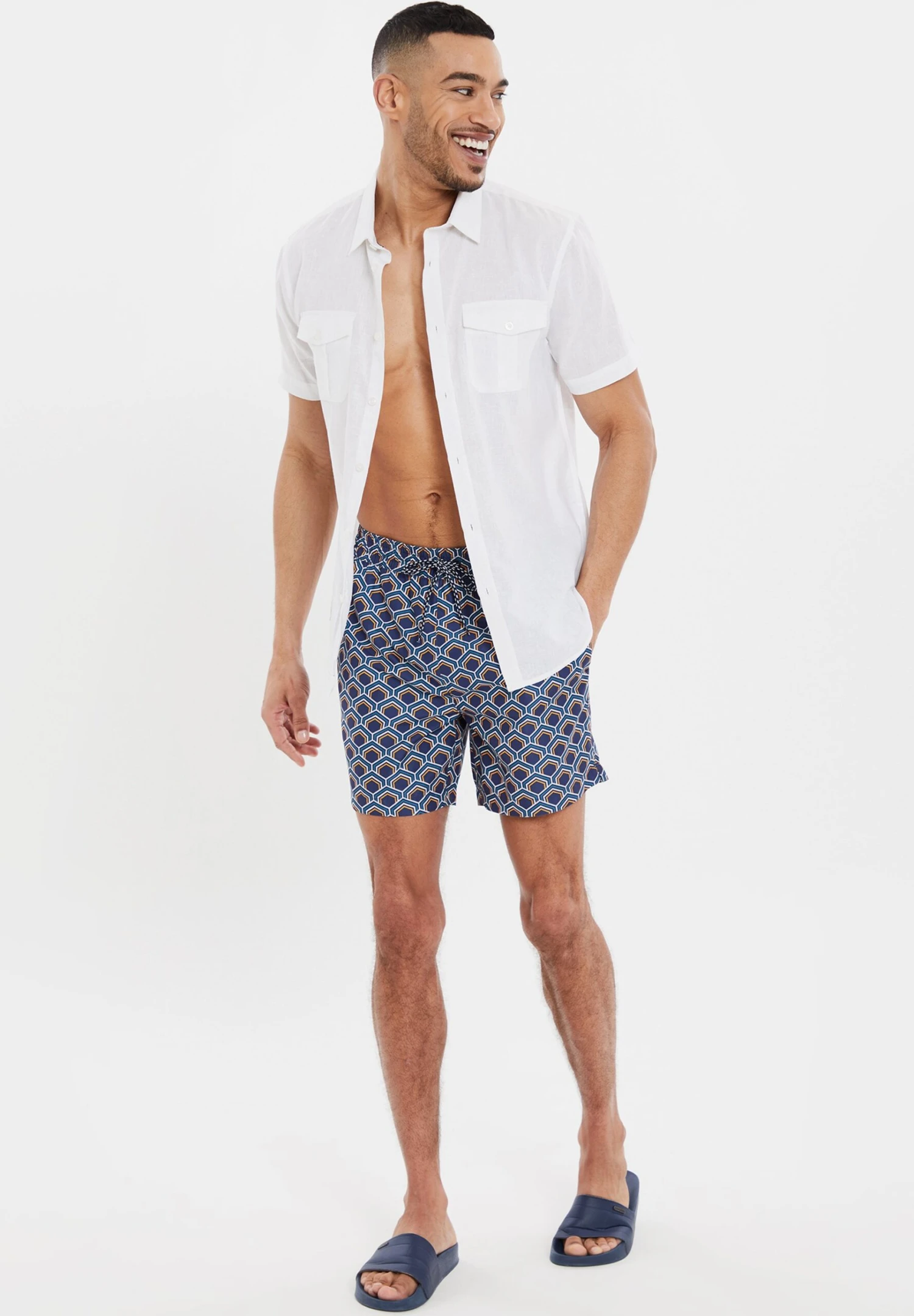 Threadbare Kilngate - Zwemshorts - Blue 4 Threadbare Kilngate - Zwemshorts - Blue - Afbeelding 2