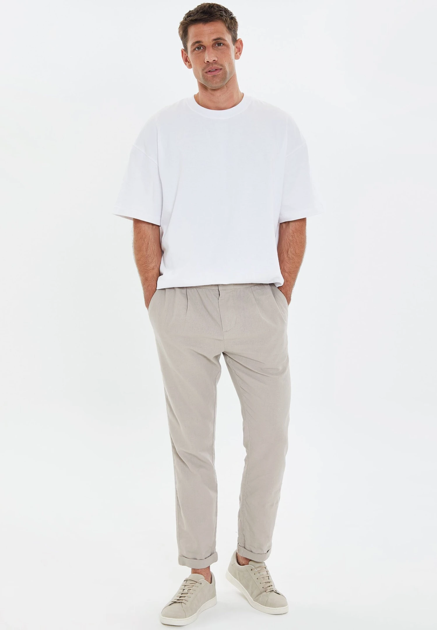 Threadbare Blaster Luxe - Broek - Stone 4 Threadbare Blaster Luxe - Broek - Stone - Afbeelding 2