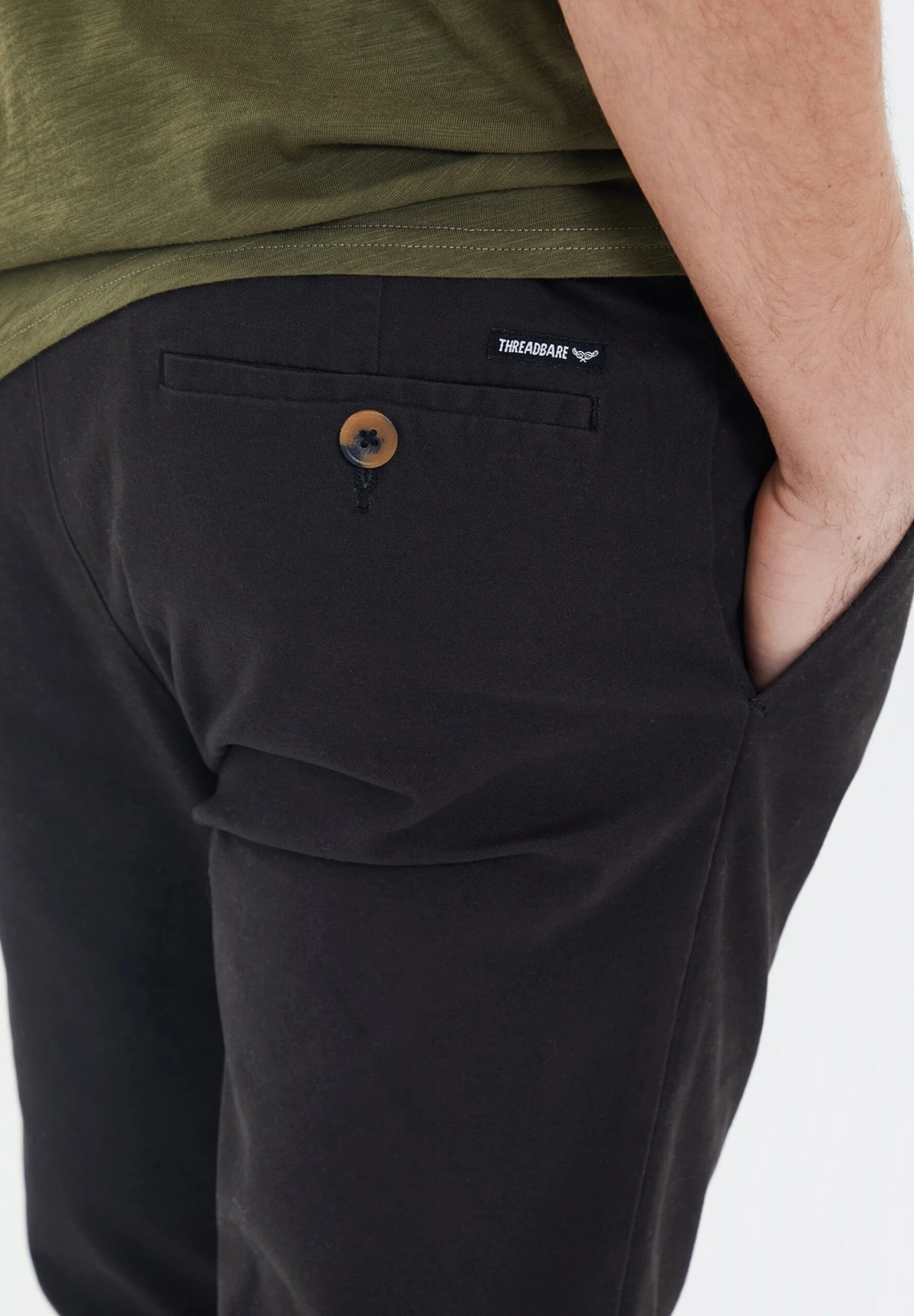Threadbare Stretch Marley - Chino - Black 6 Threadbare Stretch Marley - Chino - Black - Afbeelding 4