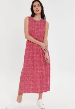 Threadbare Thb Hopper Midi- Jurk - Red Spot