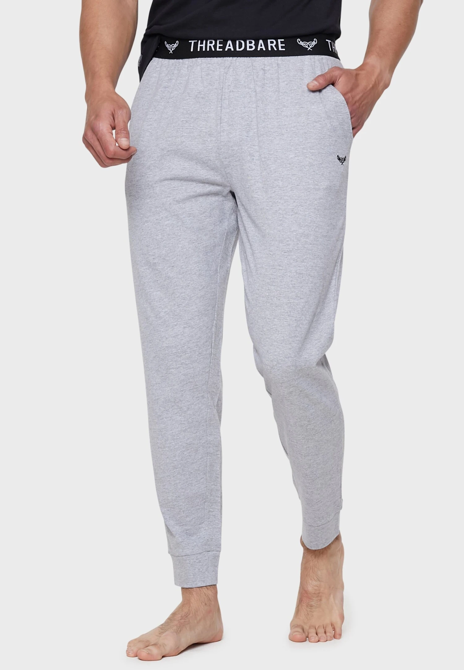 Threadbare Loungewear Jackie Set - Pyjamabroek - Black/Grey Marl 3 Threadbare Loungewear Jackie Set - Pyjamabroek - Black/Grey Marl