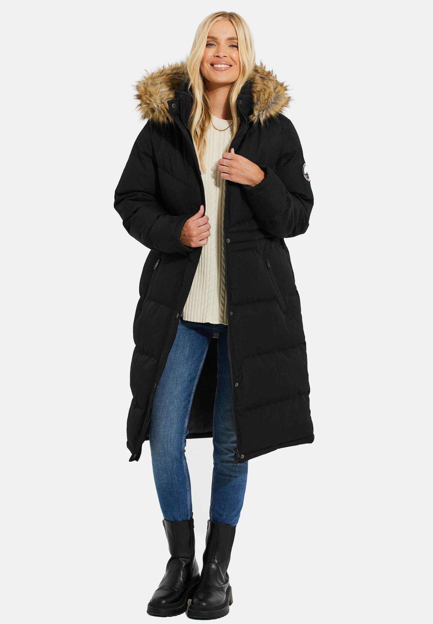 Threadbare Arnie- Winterjas - Black 4 Threadbare Arnie- Winterjas - Black - Afbeelding 2