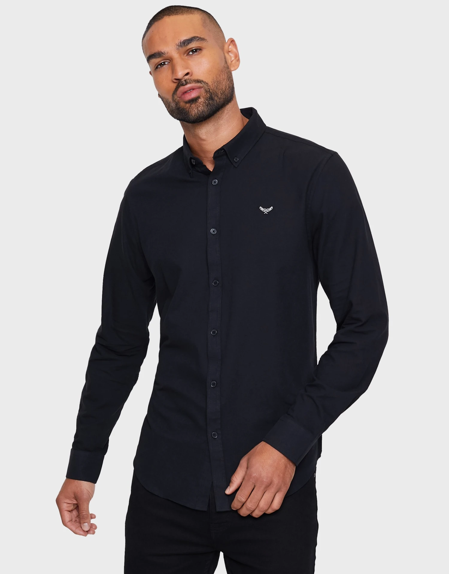 Threadbare Oxford Beacon - Overhemd - Black 3 Threadbare Oxford Beacon - Overhemd - Black