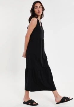 Threadbare Byers Tiered - Jerseyjurk - Black -eleanor & daniel 741fef50b30346078c15ae75bf43a99a