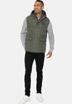 Threadbare Athletic - Bodywarmer - Khaki -eleanor & daniel 747f4e8056d4493a9f2e94a35784f662