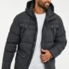 Threadbare Jackton - Winterjas - Charcoal