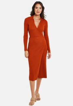 Threadbare Gebreide Jurk - Tan