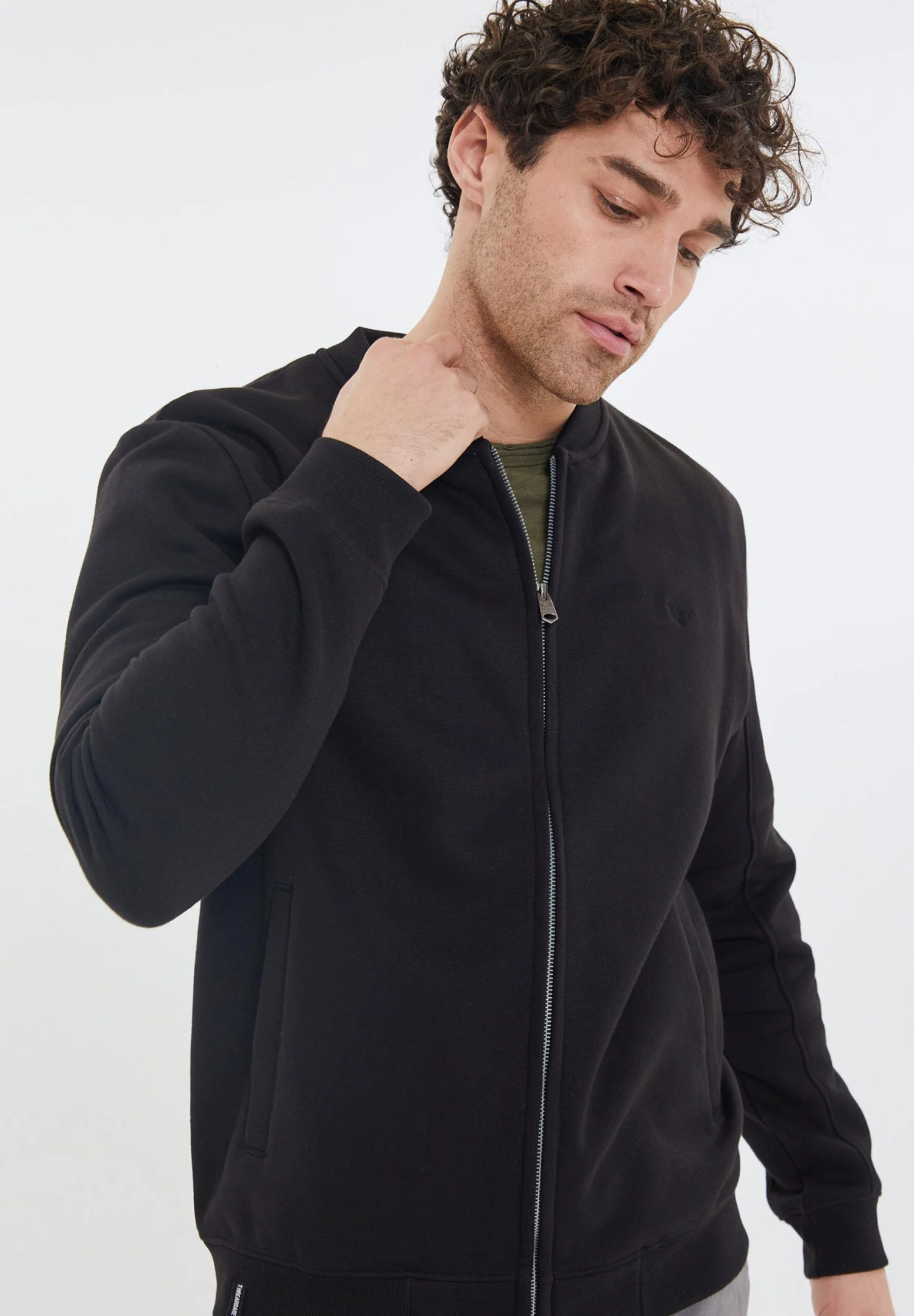 Threadbare Thb Jeter - Sweater Met Rits - Black 6 Threadbare Thb Jeter - Sweater Met Rits - Black - Afbeelding 4