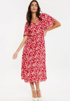 Threadbare Belted - Jurk - Red Spot