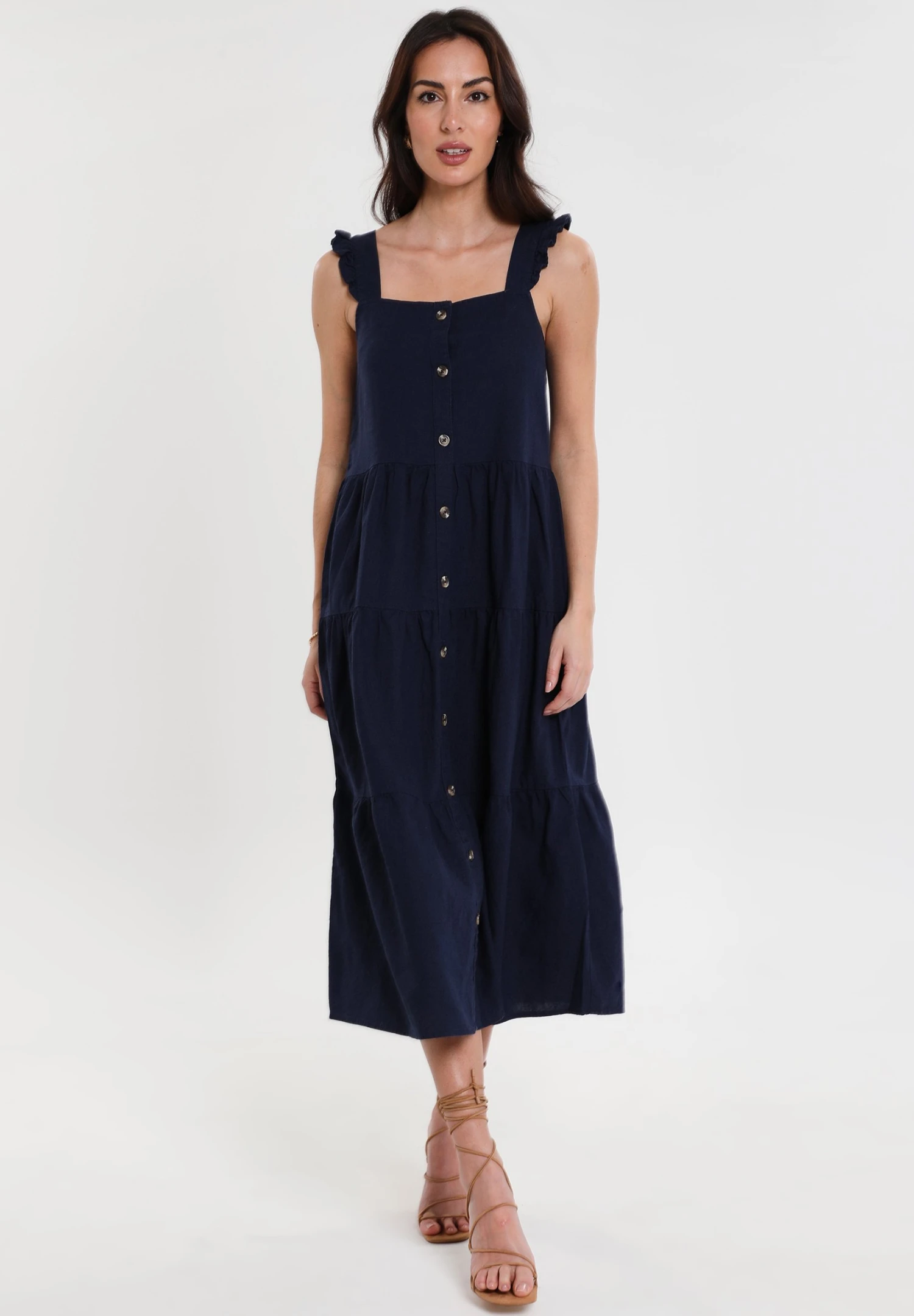 Threadbare Oak Flutter - Blousejurk - Navy 3 Threadbare Oak Flutter - Blousejurk - Navy