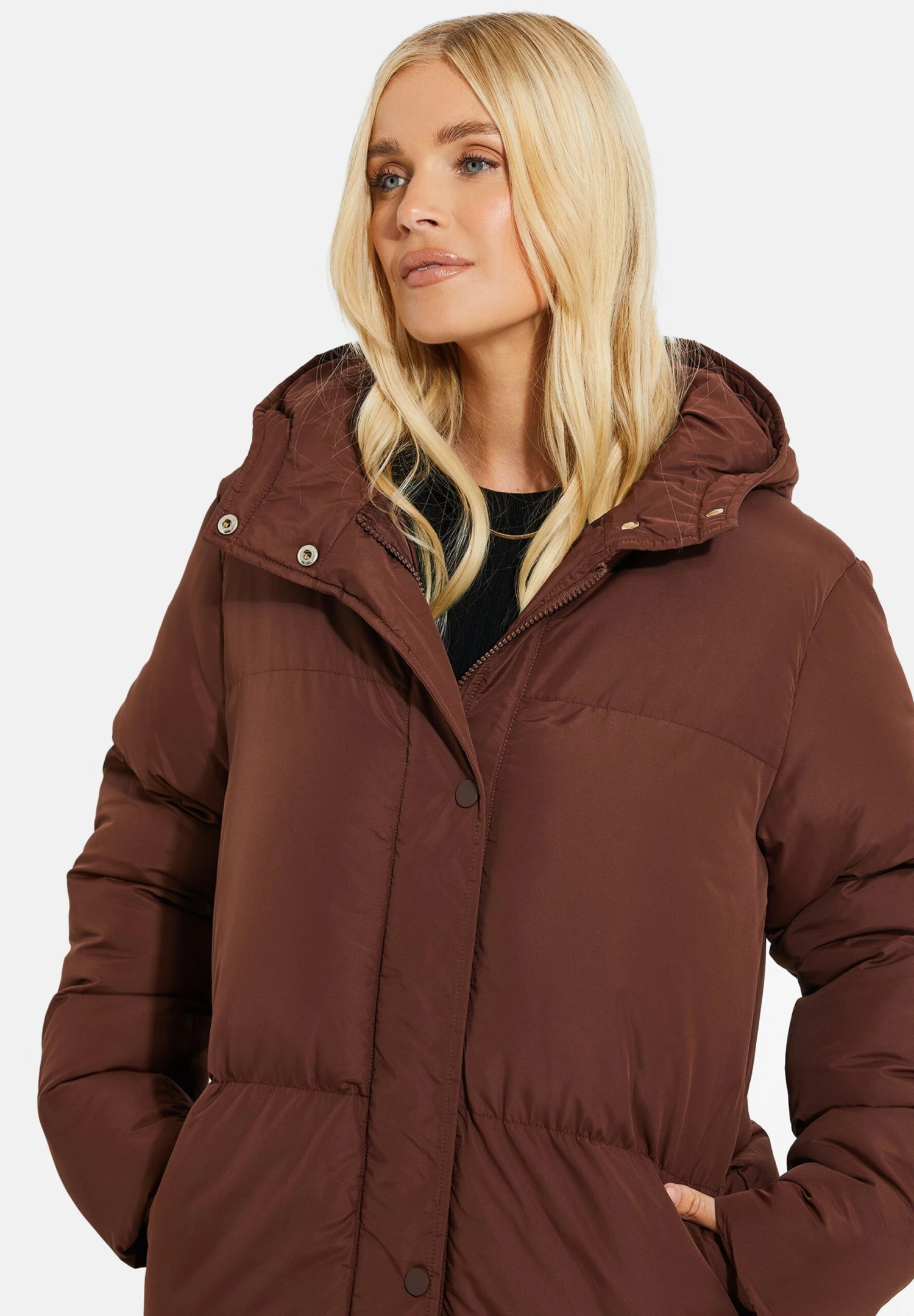 Threadbare Jodie - Winterjas - Bitter Choc 6 Threadbare Jodie - Winterjas - Bitter Choc - Afbeelding 4