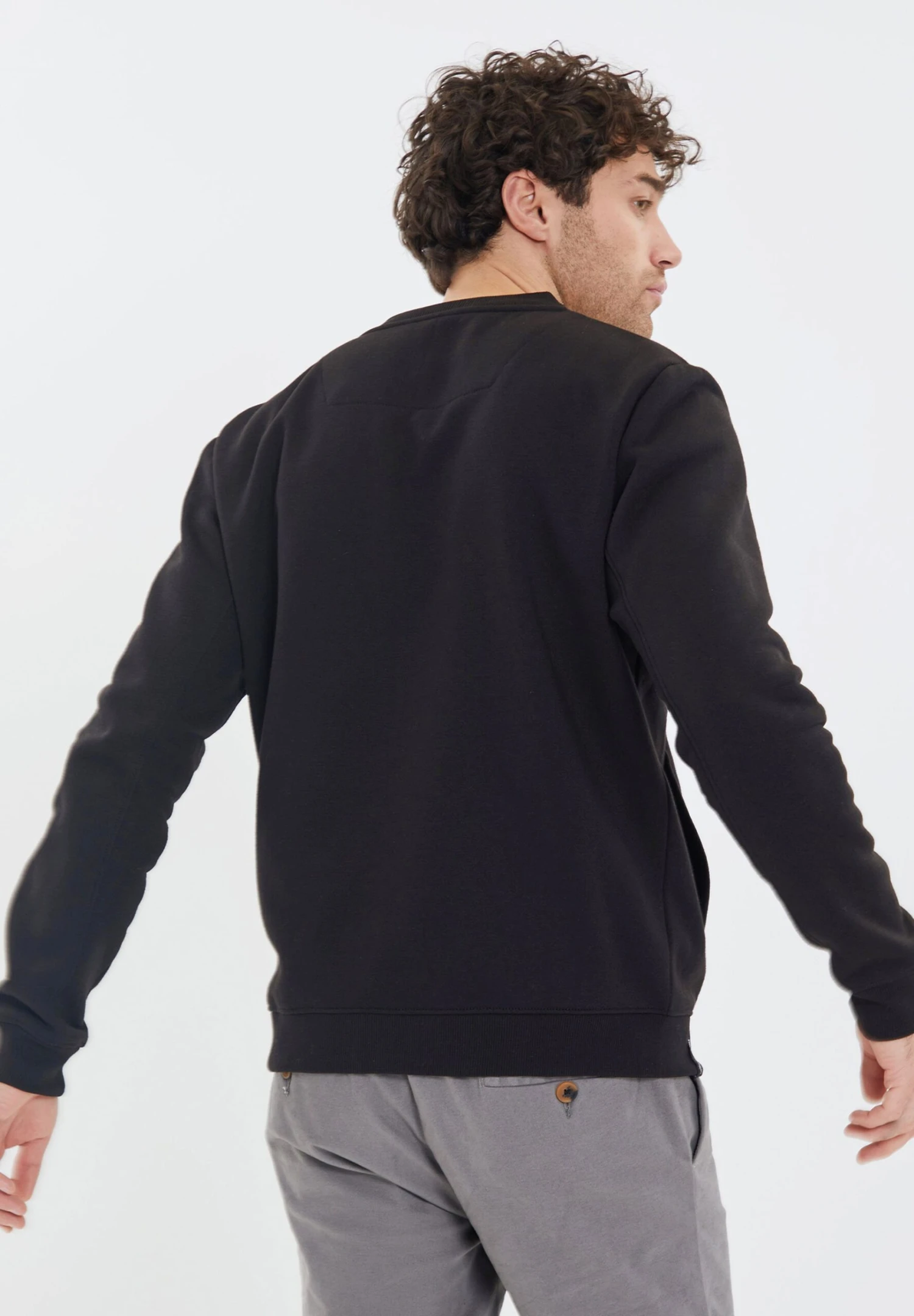 Threadbare Thb Jeter - Sweater Met Rits - Black 5 Threadbare Thb Jeter - Sweater Met Rits - Black - Afbeelding 3