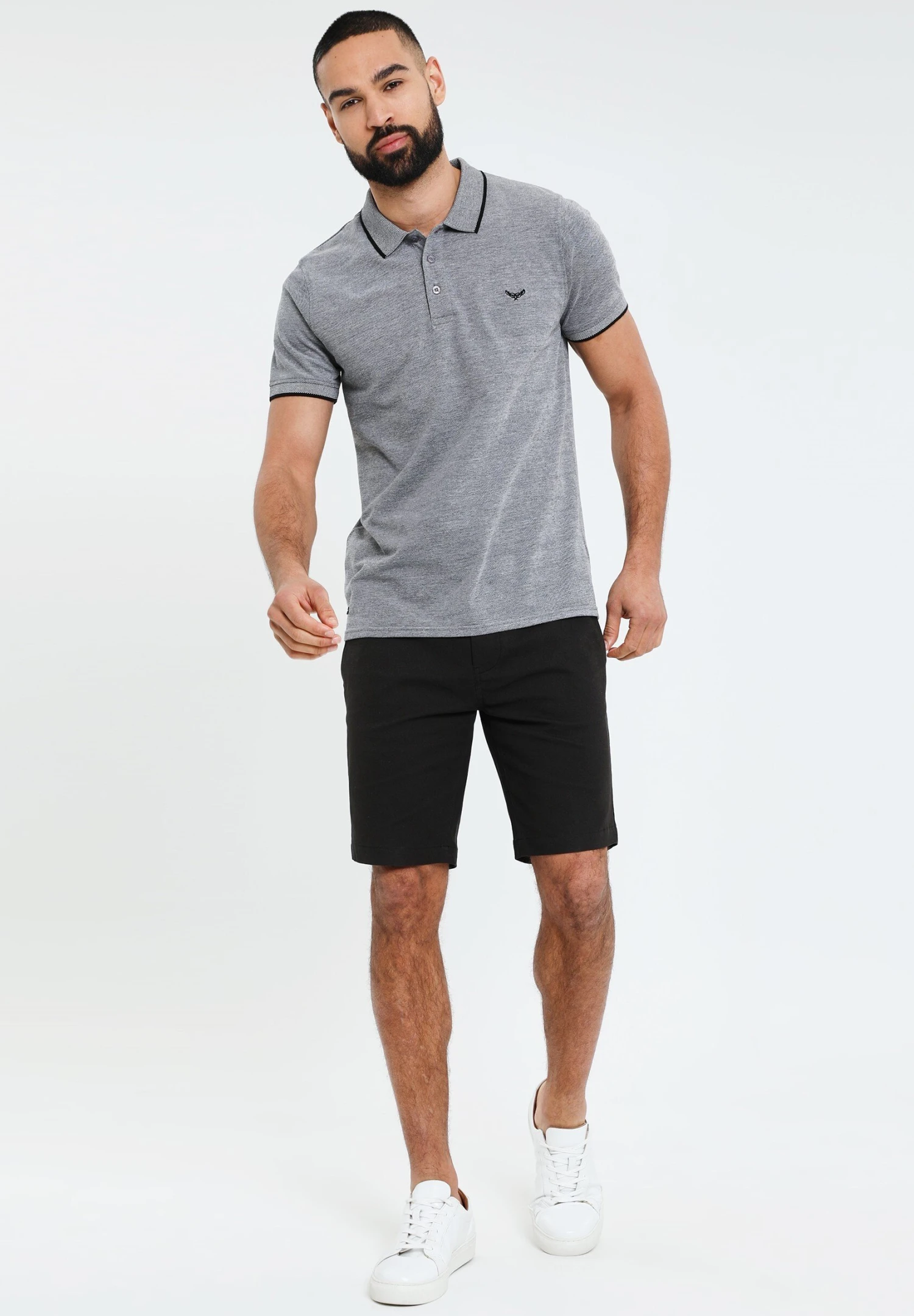 Threadbare Thb Kincaid - Poloshirt - Grey Marl 4 Threadbare Thb Kincaid - Poloshirt - Grey Marl - Afbeelding 2