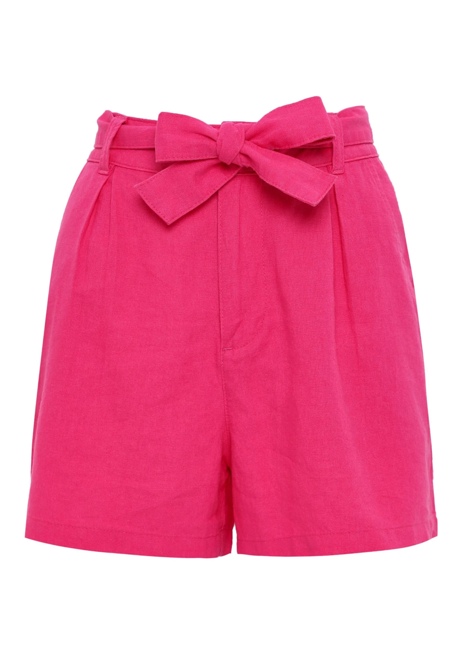 Threadbare Thb Laurence Tie Waist - Shorts - Hot Pink 7 Threadbare Thb Laurence Tie Waist - Shorts - Hot Pink - Afbeelding 5