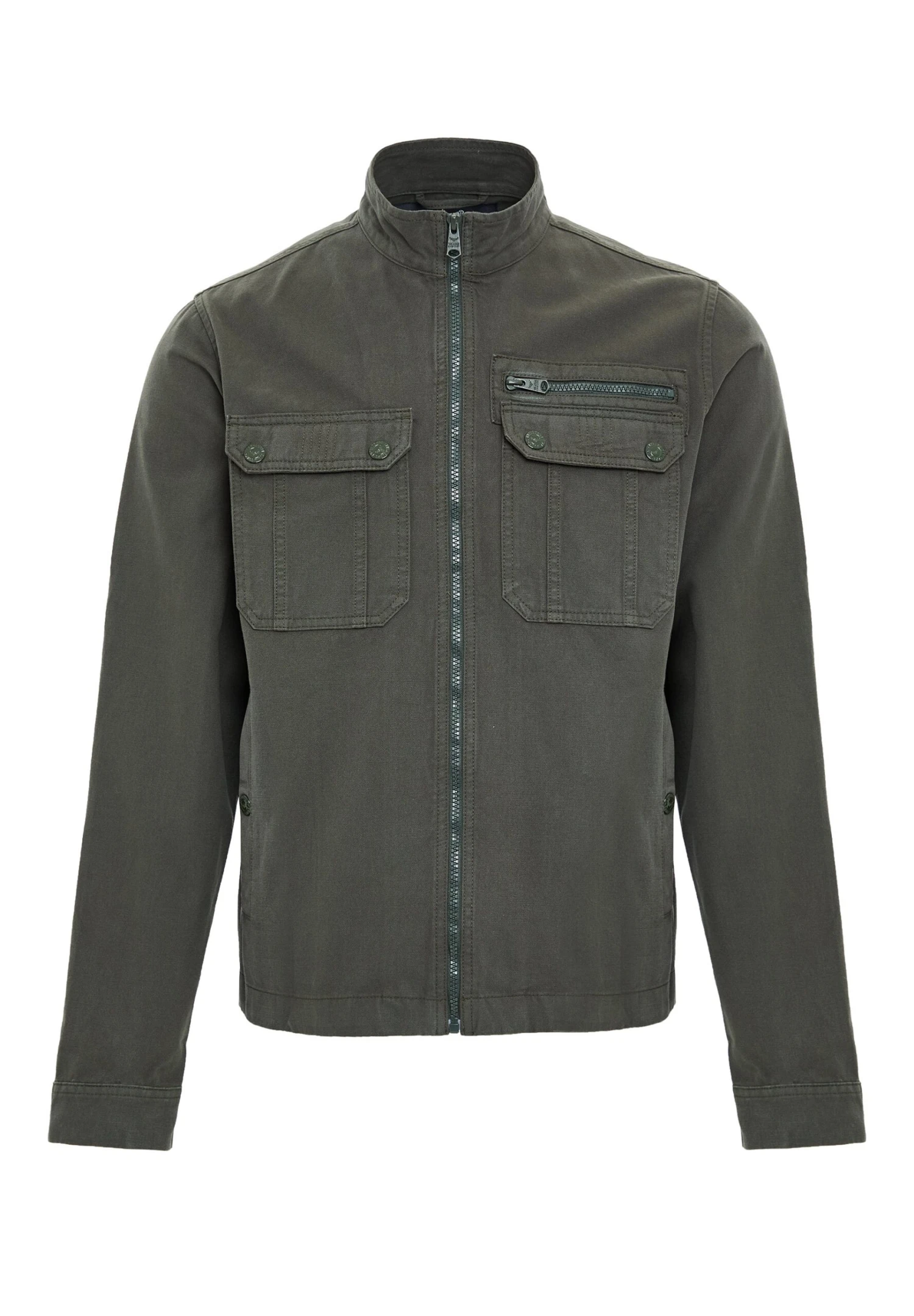 Threadbare Shacket Rye - Spijkerjas - Khaki 7 Threadbare Shacket Rye - Spijkerjas - Khaki - Afbeelding 5